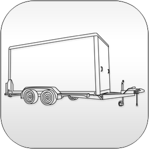 Flat Nose Enclosed Cargo Trailers